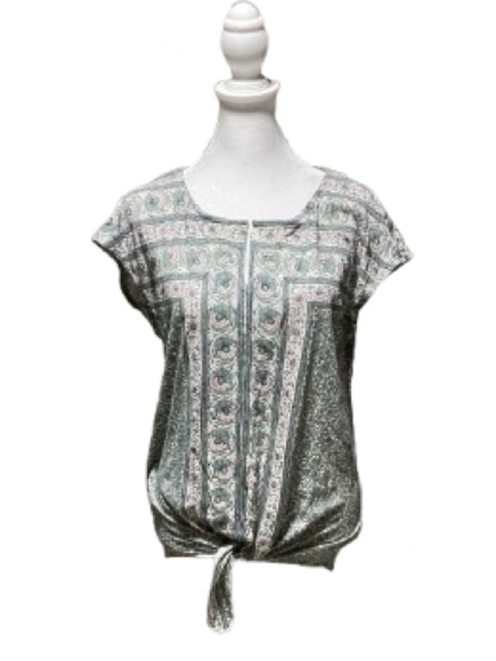 Lucky Brand Tie Front Top